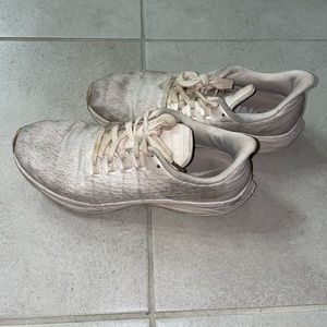 Rose gold bike running shoes